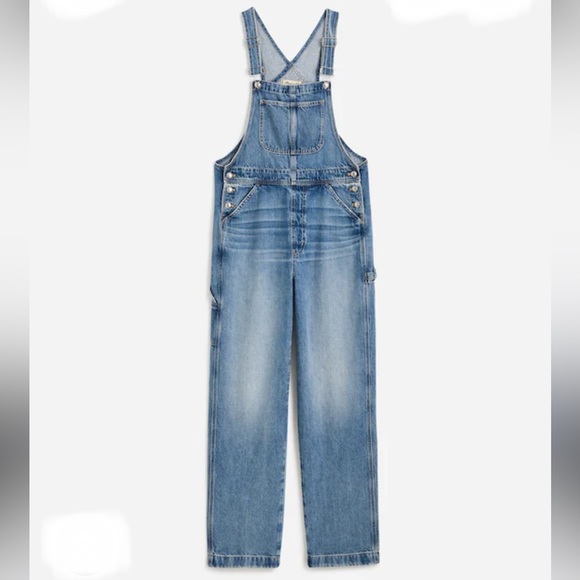 NWT MADEWELL Carpenter Classic Denim Overalls in Lewisberg Wash Size XS - Picture 6 of 9